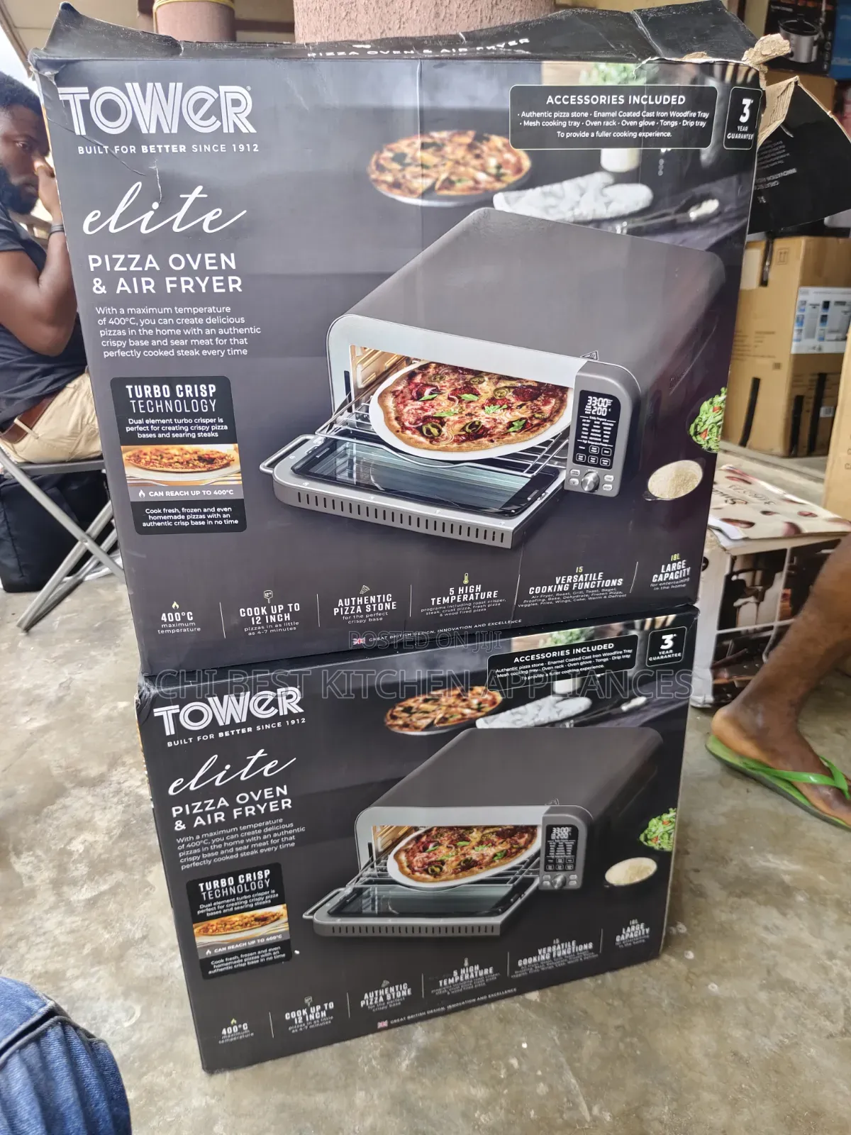 18 Litres Tower Elite Pizza Oven and Air Fryer