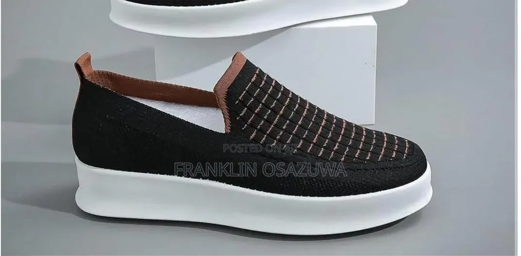 Unisex Knitted Slip-on Platform Sneakers