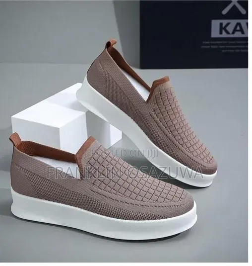 Unisex Knitted Slip-on Platform Sneakers