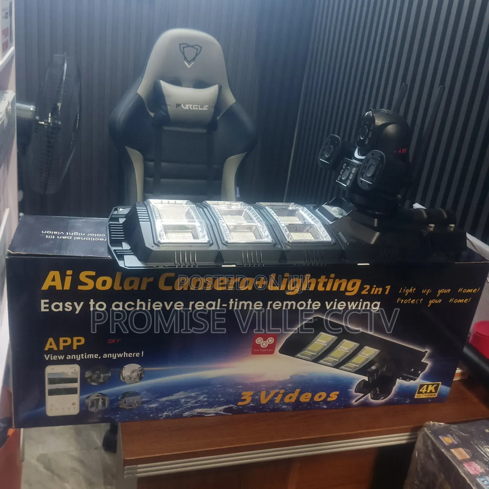 Led Light With 4G Camera