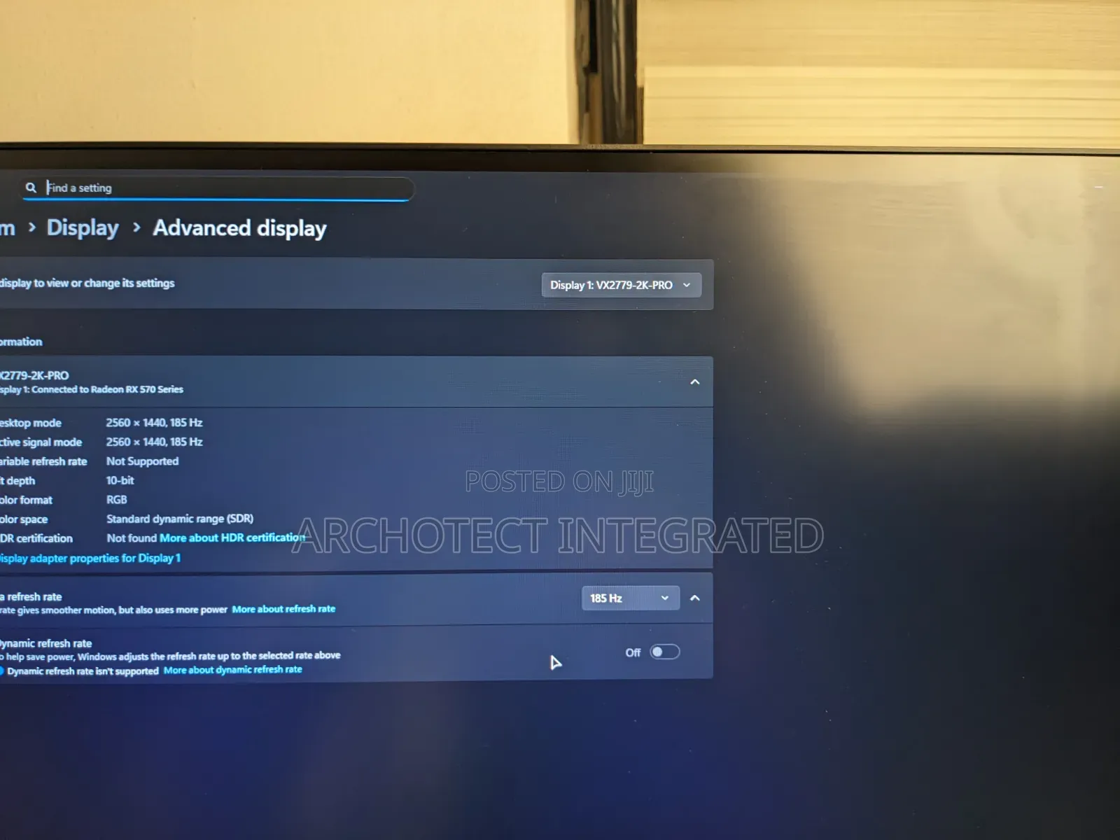 ViewSonic VX2779--PRO IPS 185hz Gaming Monitor