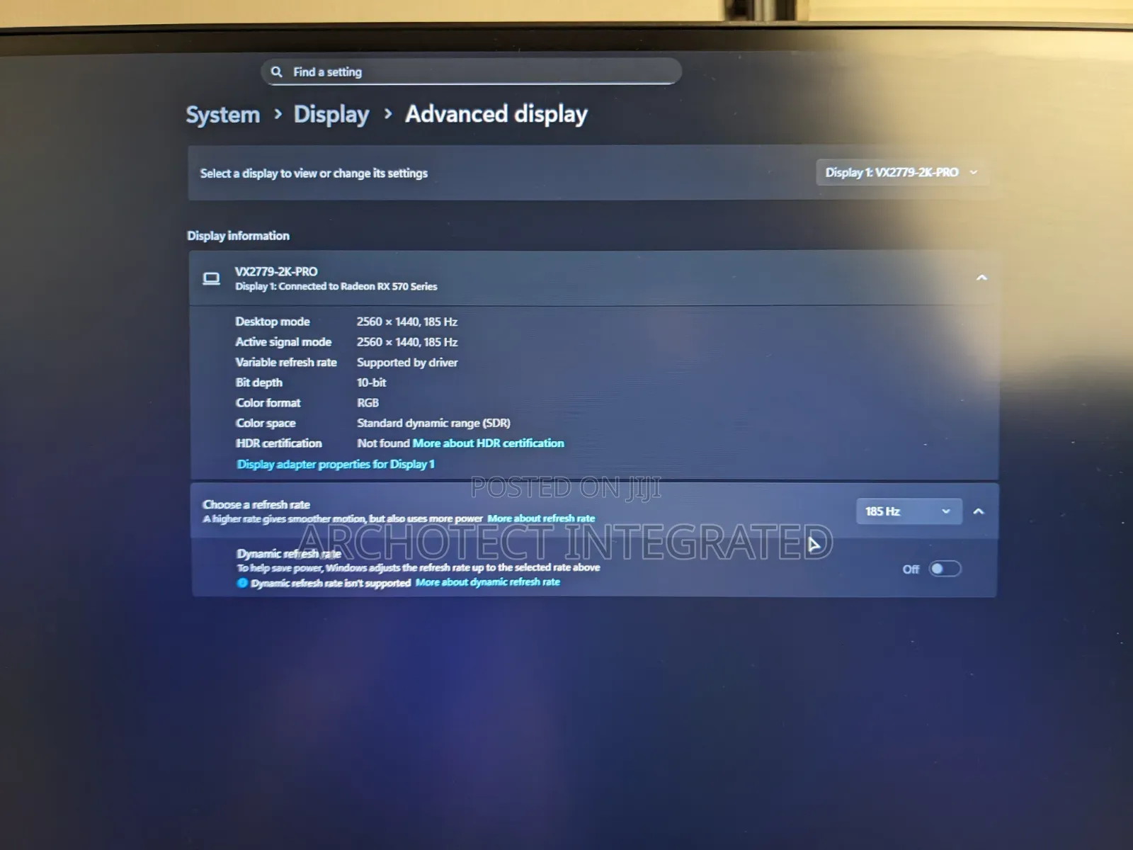 ViewSonic VX2779--PRO IPS 185hz Gaming Monitor