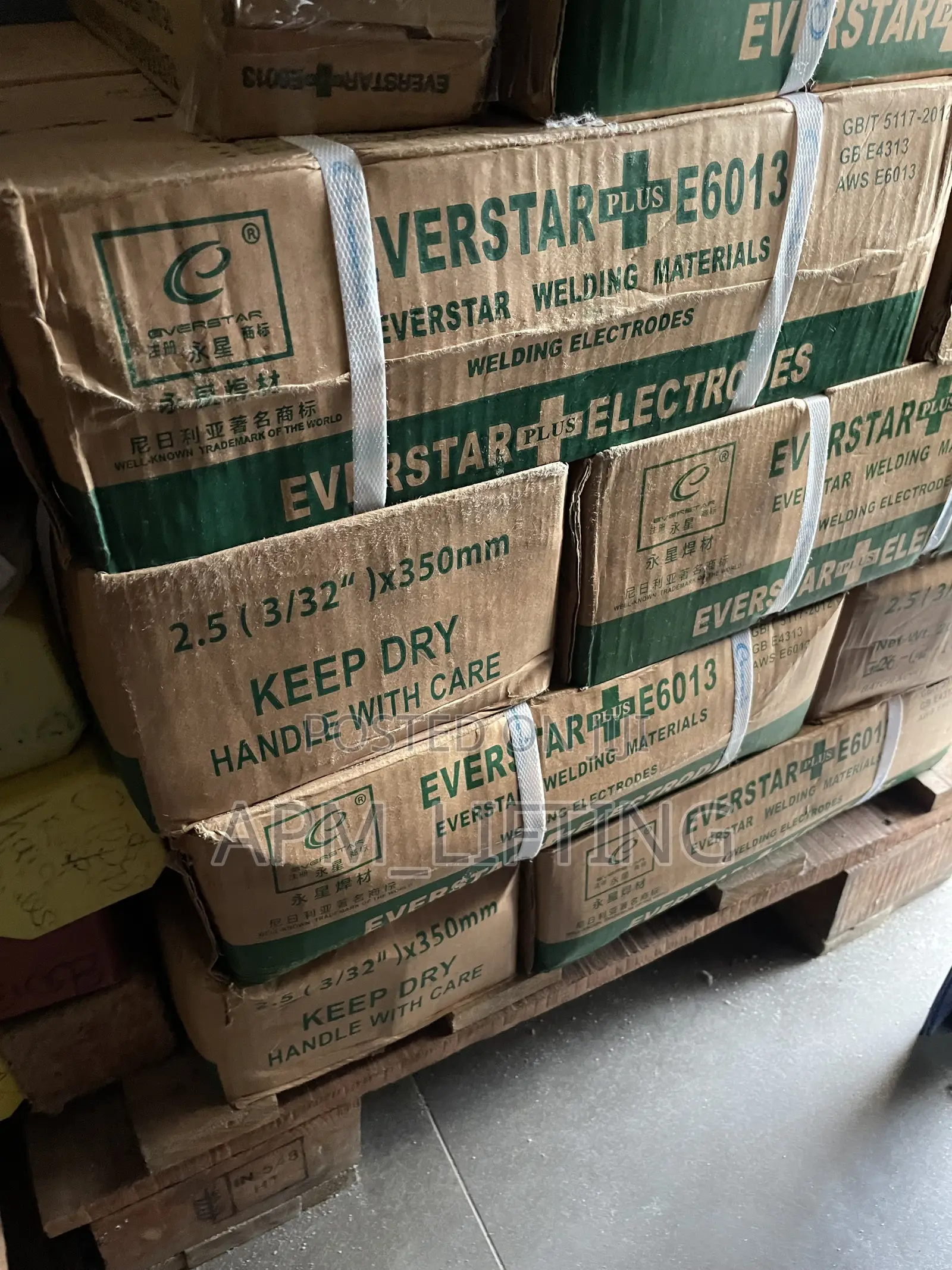 A Pack of 2.5(3/32”) X 350mm Everstar Plus E6013 Welding Electrodes