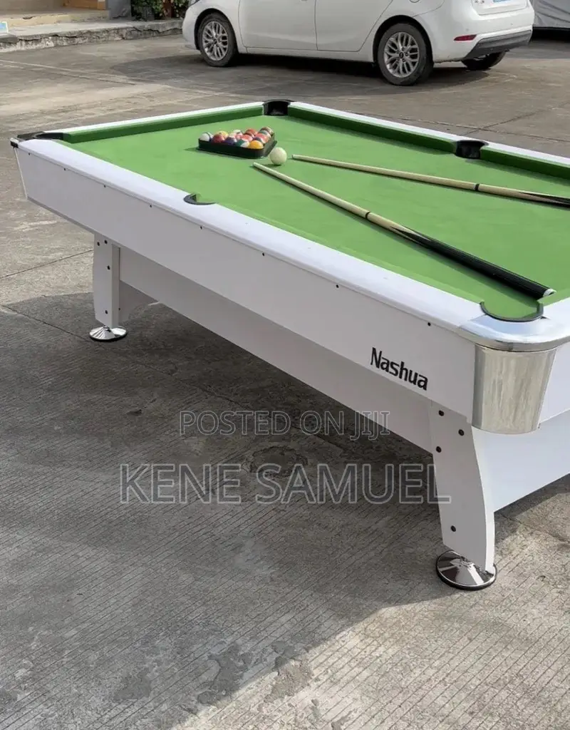 7 Feet Snooker Pool Table (White)