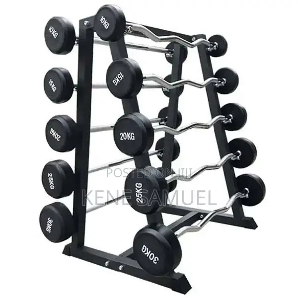 Fixed Olympic Rubber Barbell
