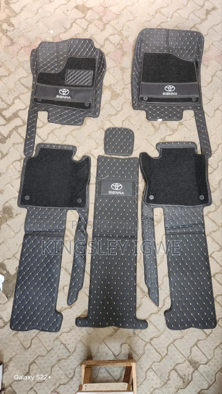 Leather Floor Mats for Toyota Sienna 7-Seater
