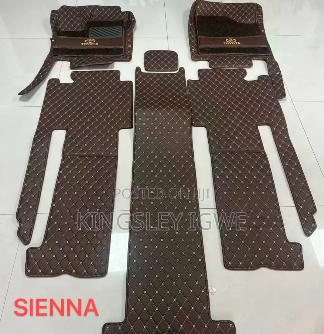 Leather Floor Mats for Toyota Sienna 7-Seater