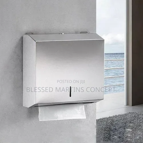 Wall Mounted Stainless Steel Tissue Paper Roll Dispenser for Comercial