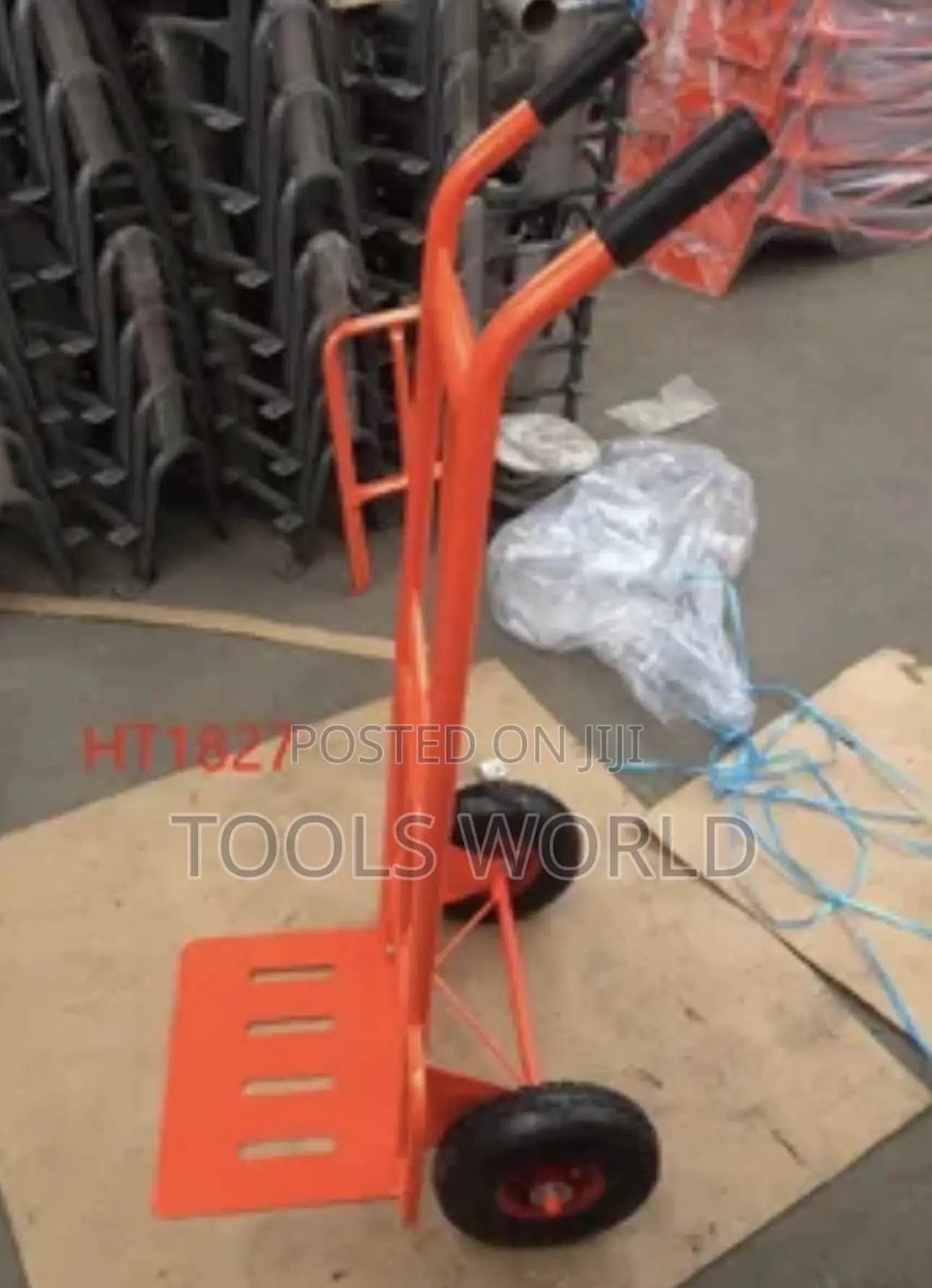 2-Tyre Manual Goods Trolley – Strong Durable