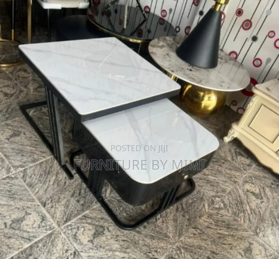 Modern 2-in-1 Luxury Nesting Center Table Set With Drawer (All Colors)