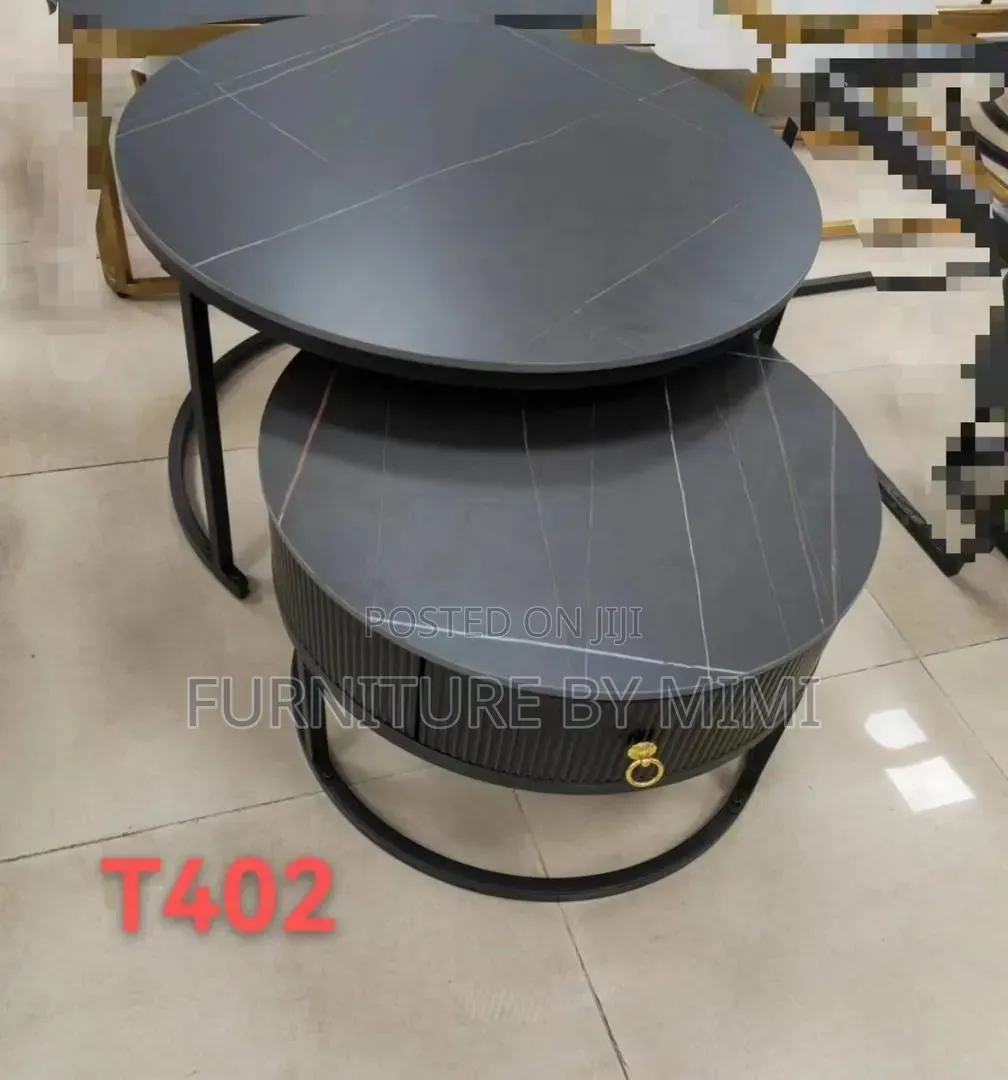 Modern 2-in-1 Luxury Nesting Center Table Set With Drawer (All Colors)