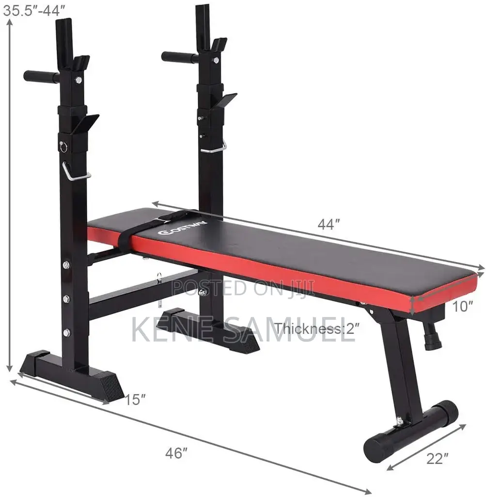 Portable Bench Press With 50kg Barbell