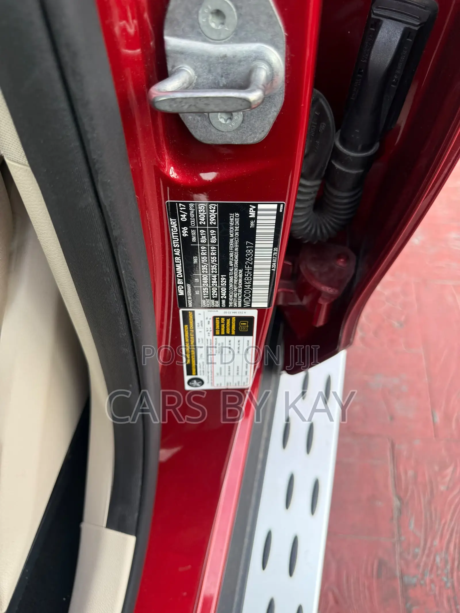 Mercedes-Benz GLC-Class 2017 Red