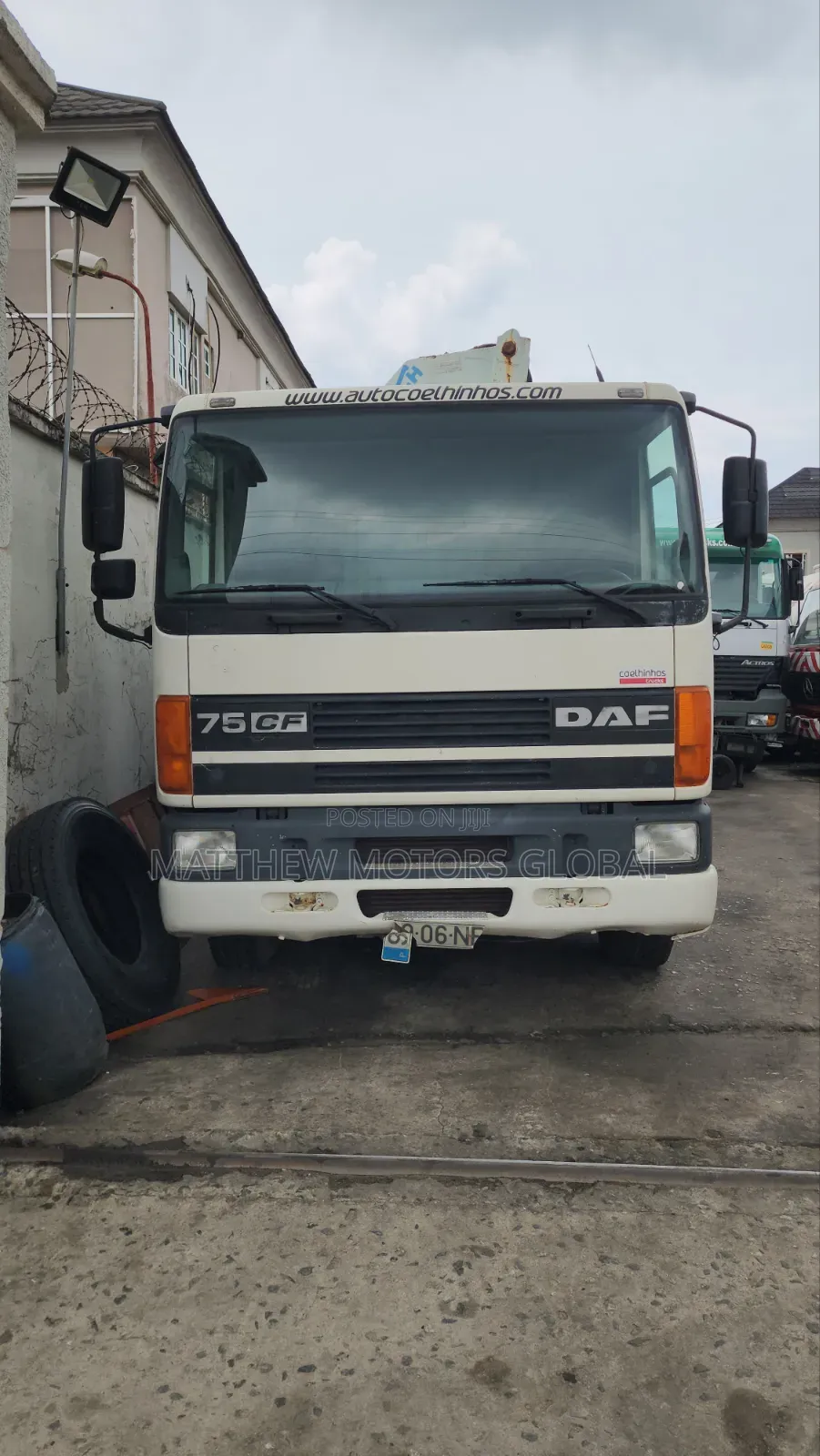 Excellent Foreign Used Daf 75 Cf Truck and Hiab 7tons