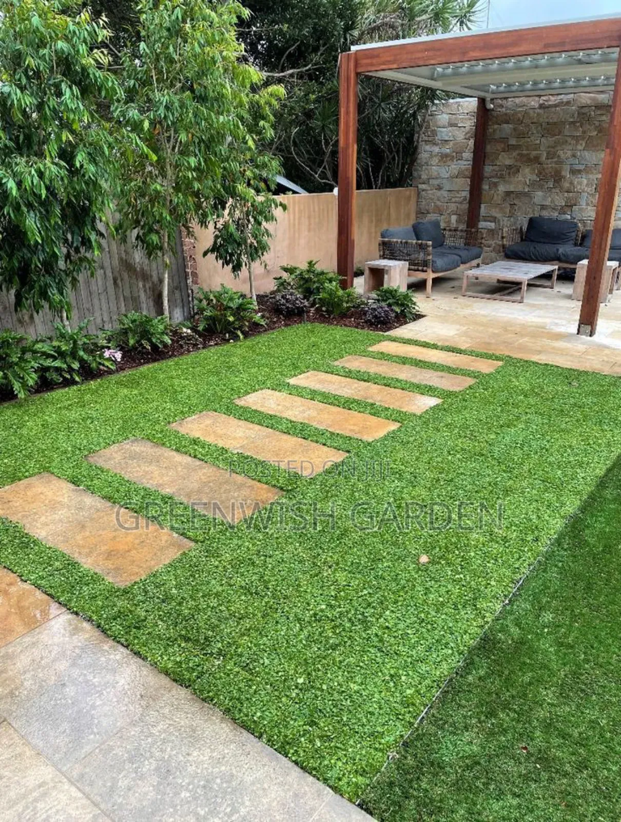 Paving Stones and Garden