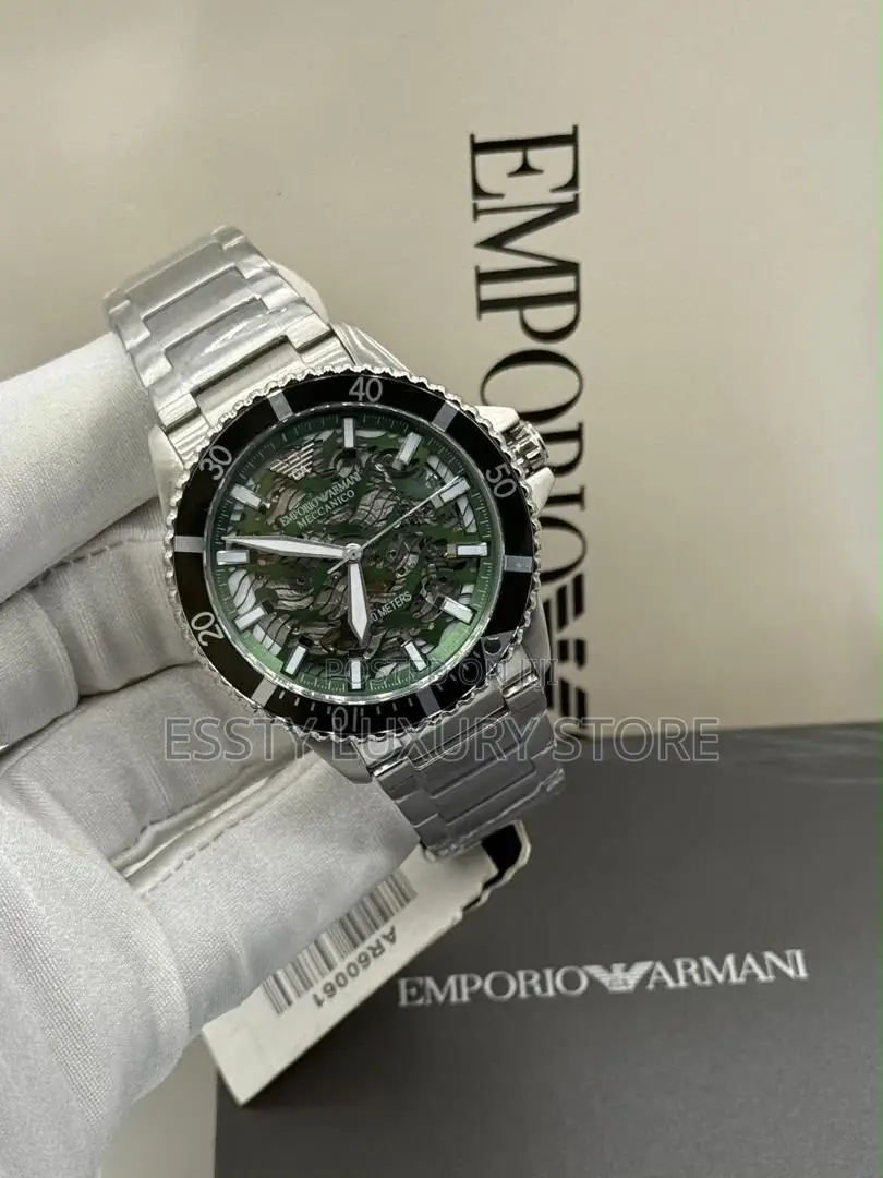 Automatic Emporio and Armani Quality Luxury Men Chain Wristwatch