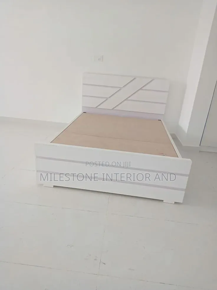 Pure White 6/6 Bed Frame With Chest Design