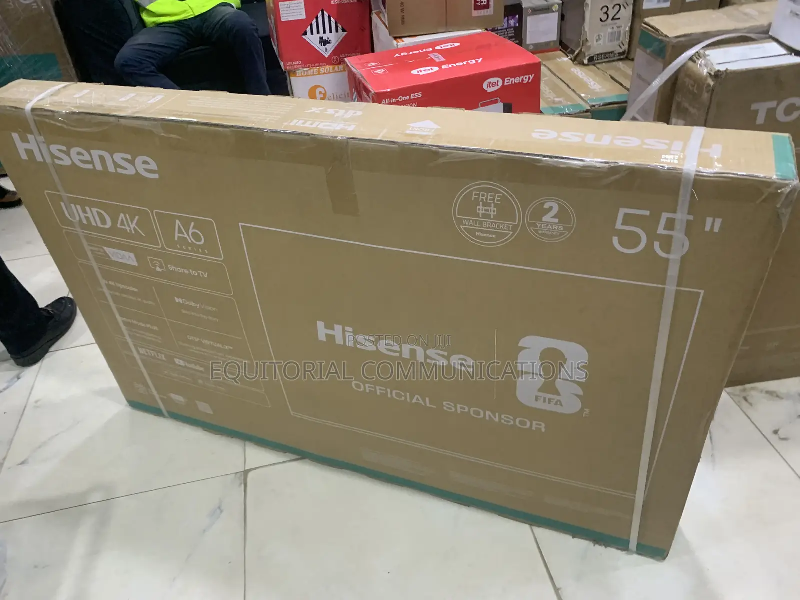 Hisense 55 Inch 55A6Q Ultra HD Smart TV With AI Picture Enhancement
