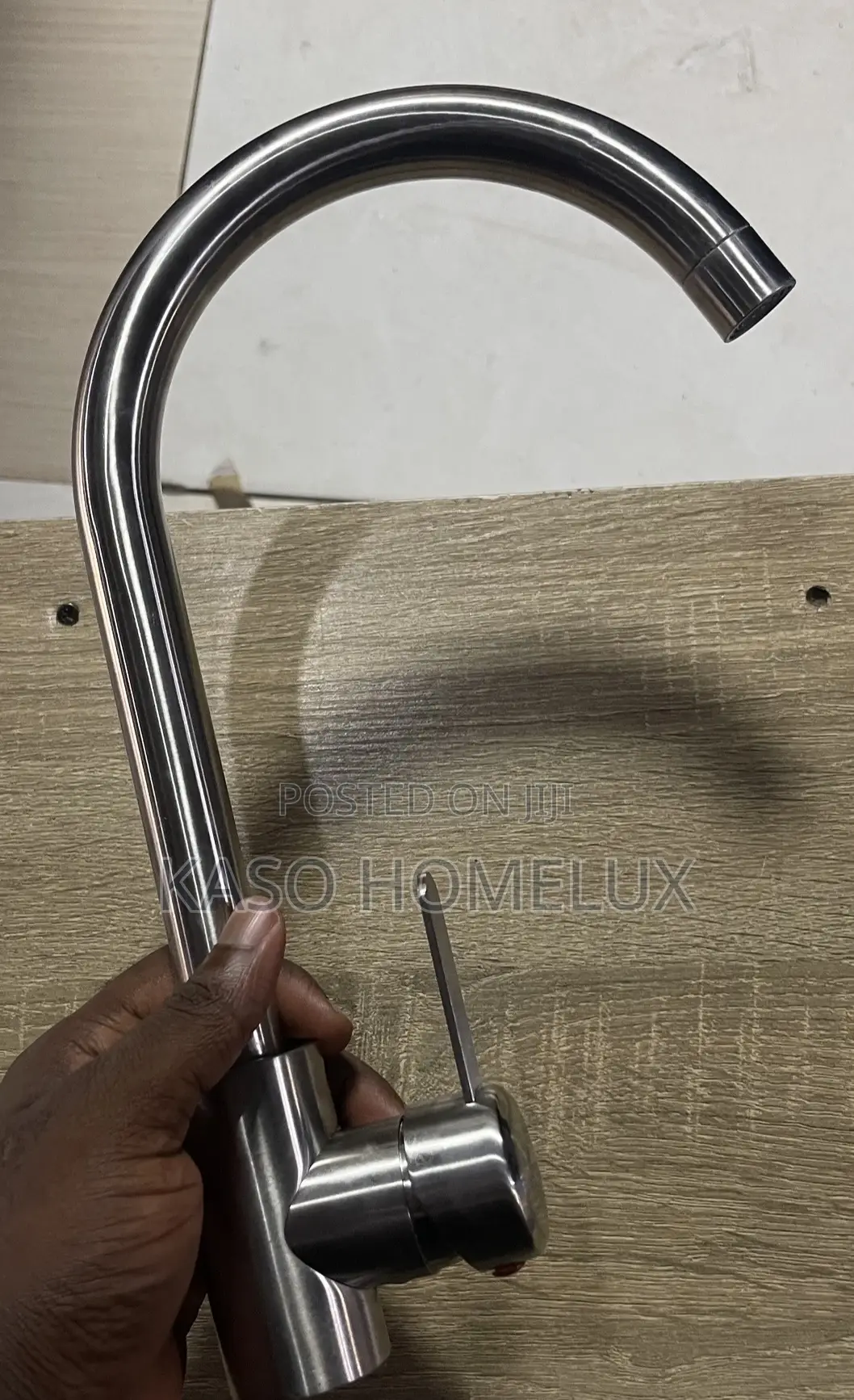 Stainless Steel Long Neck Basin Faucet