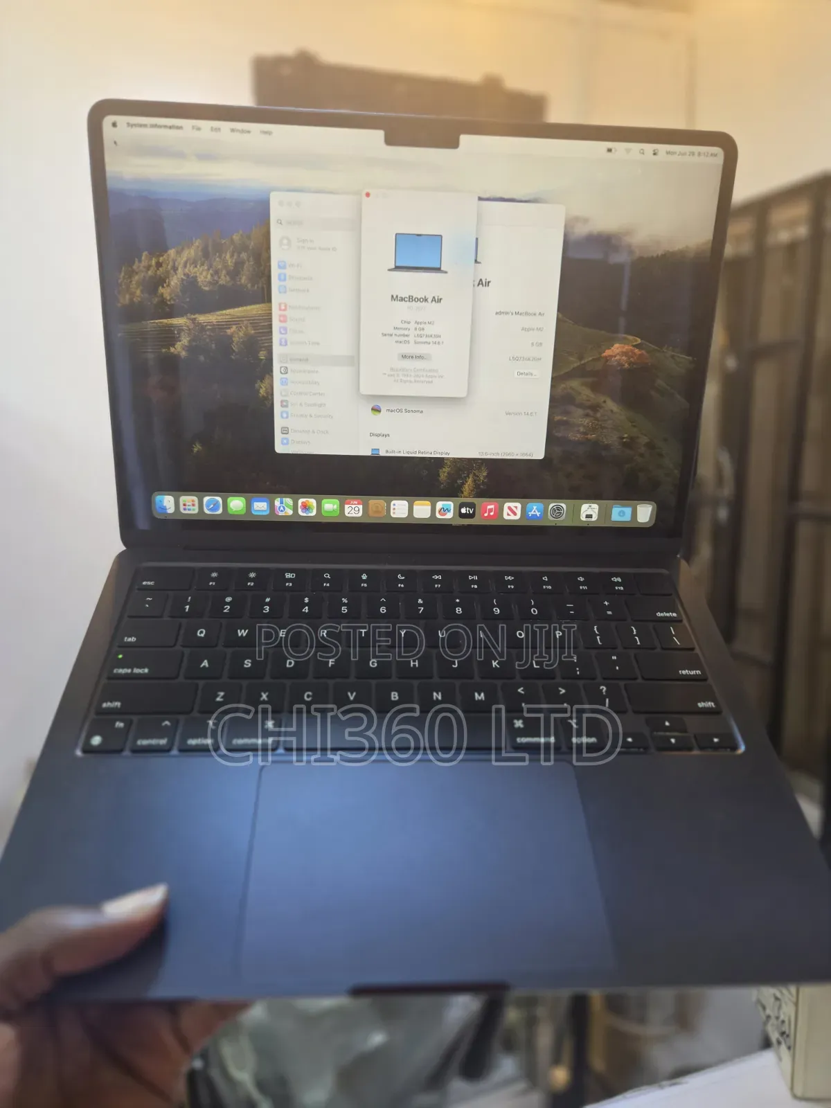 Laptop Apple MacBook Air 2022 M2 8GB Apple M2 SSD 256GB