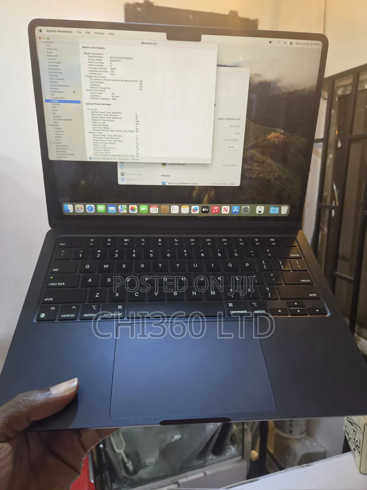 Laptop Apple MacBook Air 2022 M2 8GB Apple M2 SSD 256GB