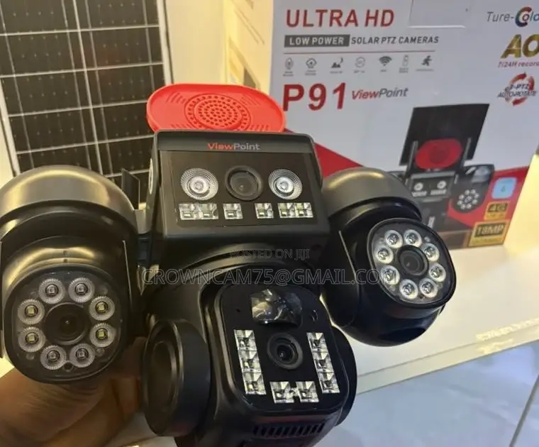 CCTV 4Lens 4G Full HD Intelligent Wireless Solar Powered CCTVS