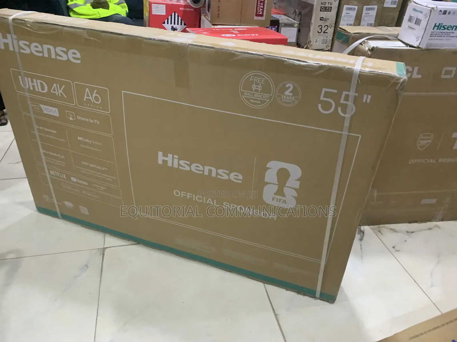 Hisense 55 Inch UHD Smart TV 55A6Q With Premium Streaming Apps