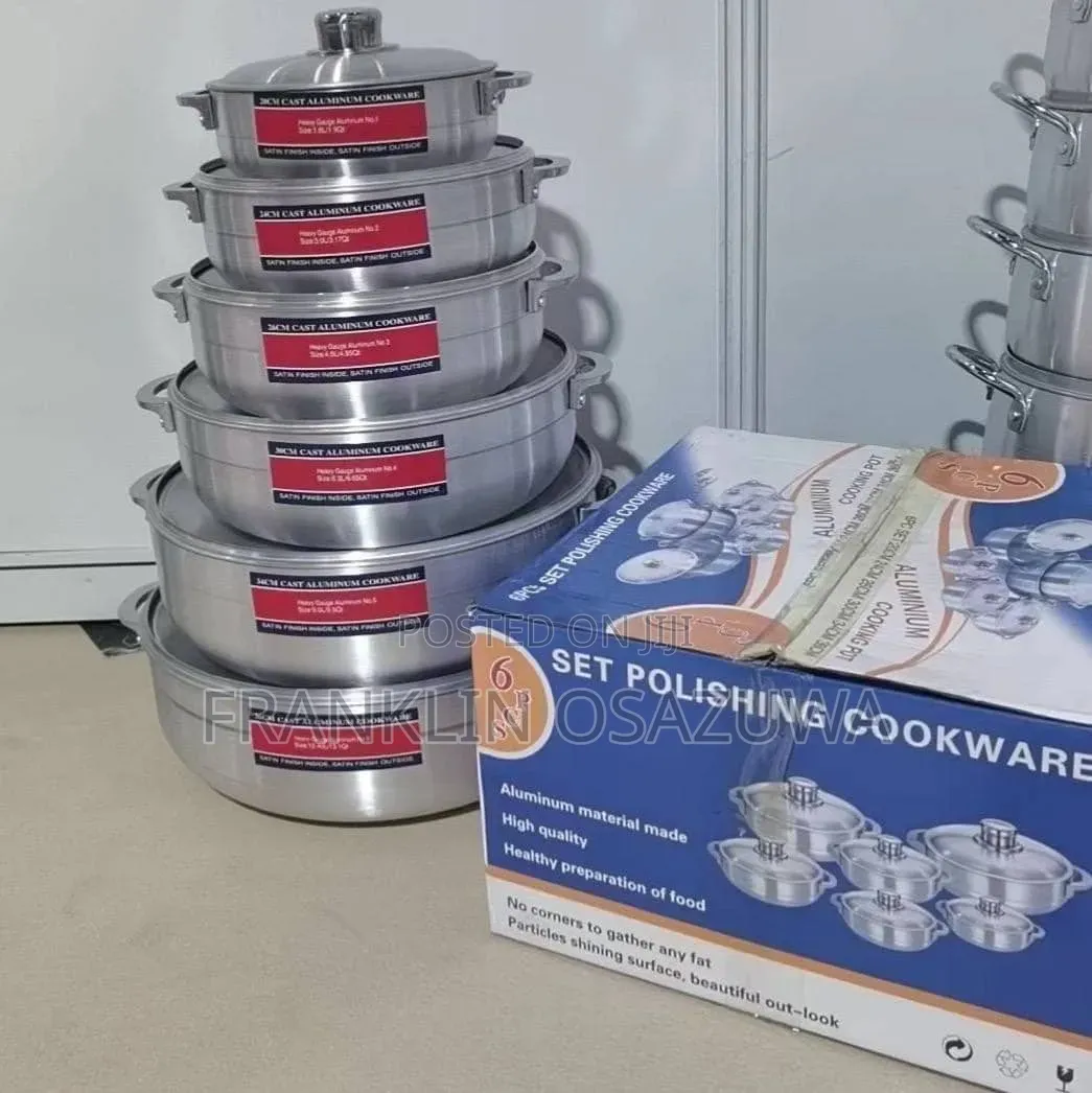 6-Piece Set Cast Aluminum Cookware (Polishing Set)