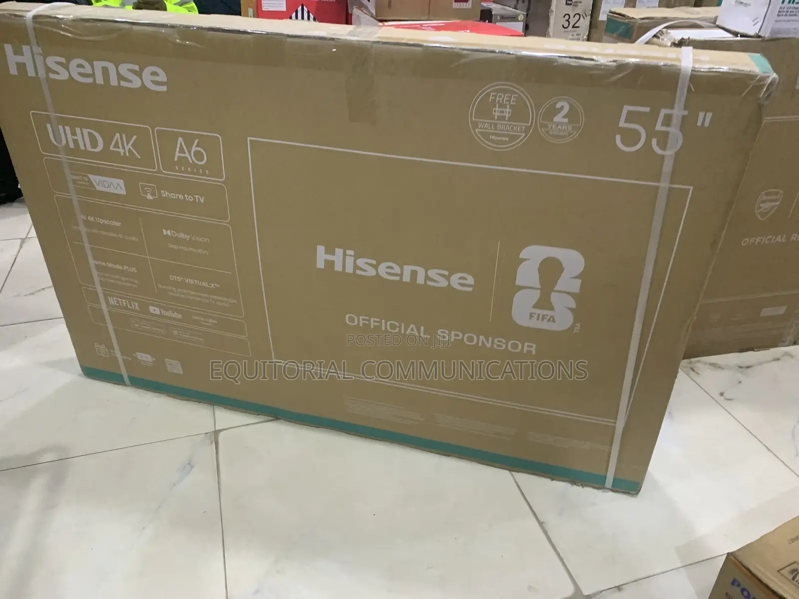 Hisense 55 Inch Google Smart TV With Ultra HD Display Model 55A6Q