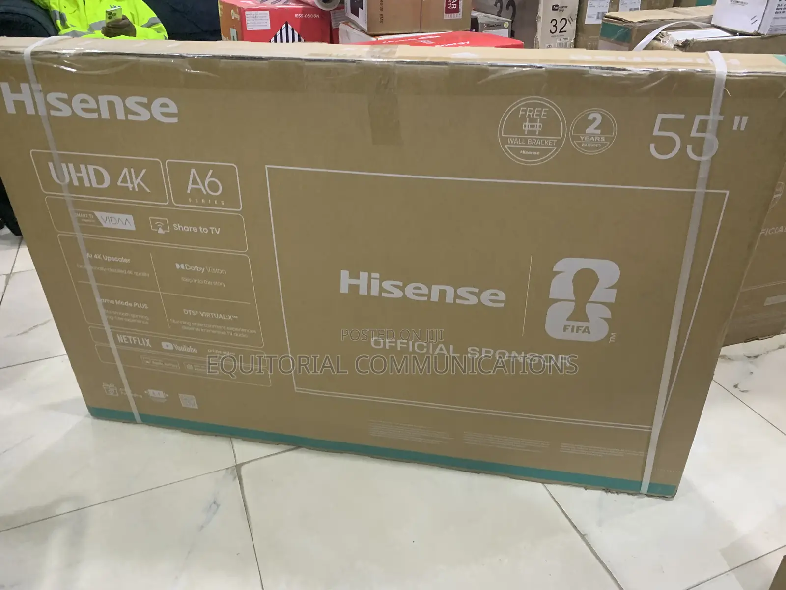 Hisense 55 Inch Smart TV 55A6Q With Fast Google TV Interface