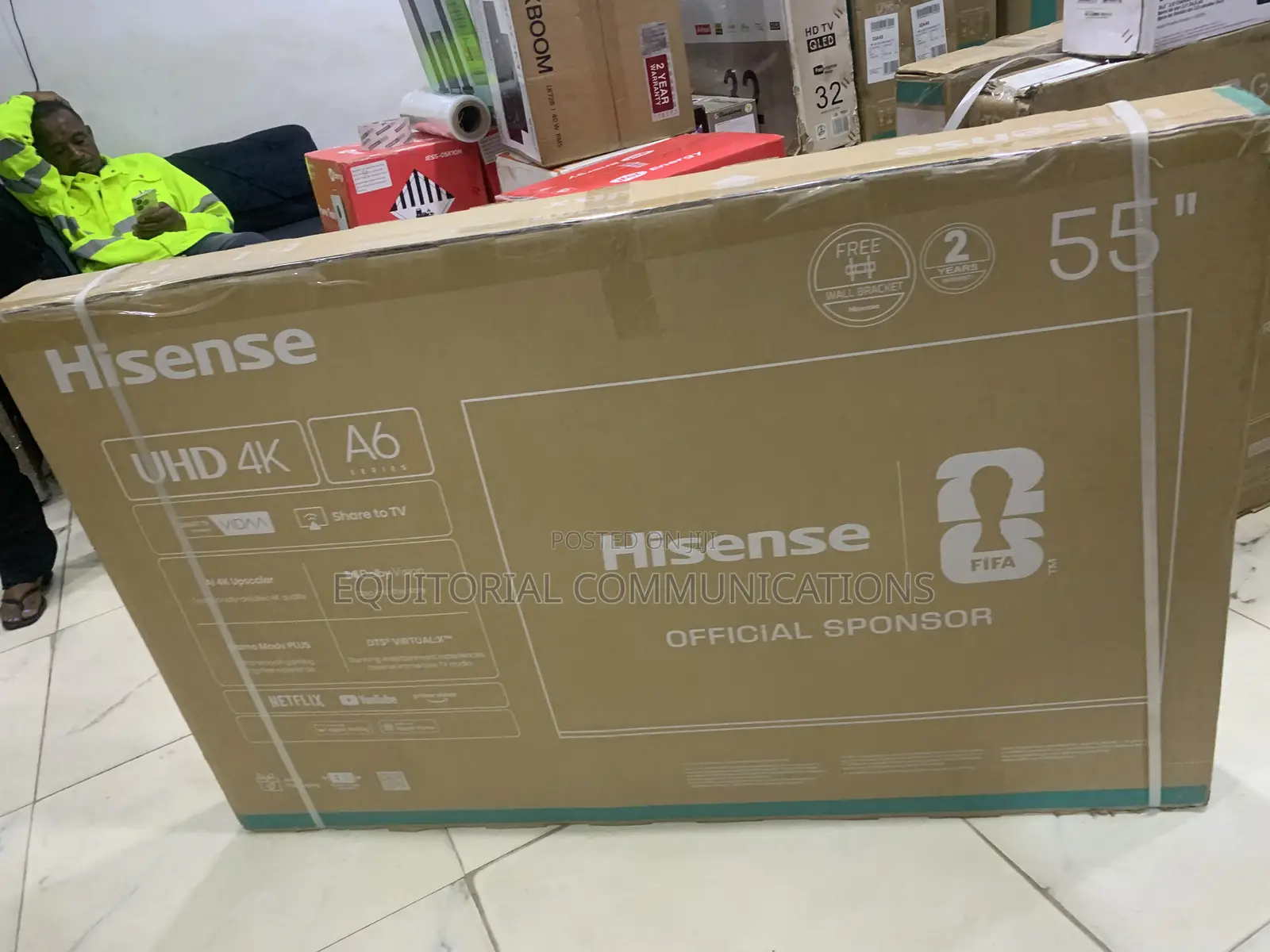 Hisense 55A6Q Smart Television With AI Upscaler and Clarity
