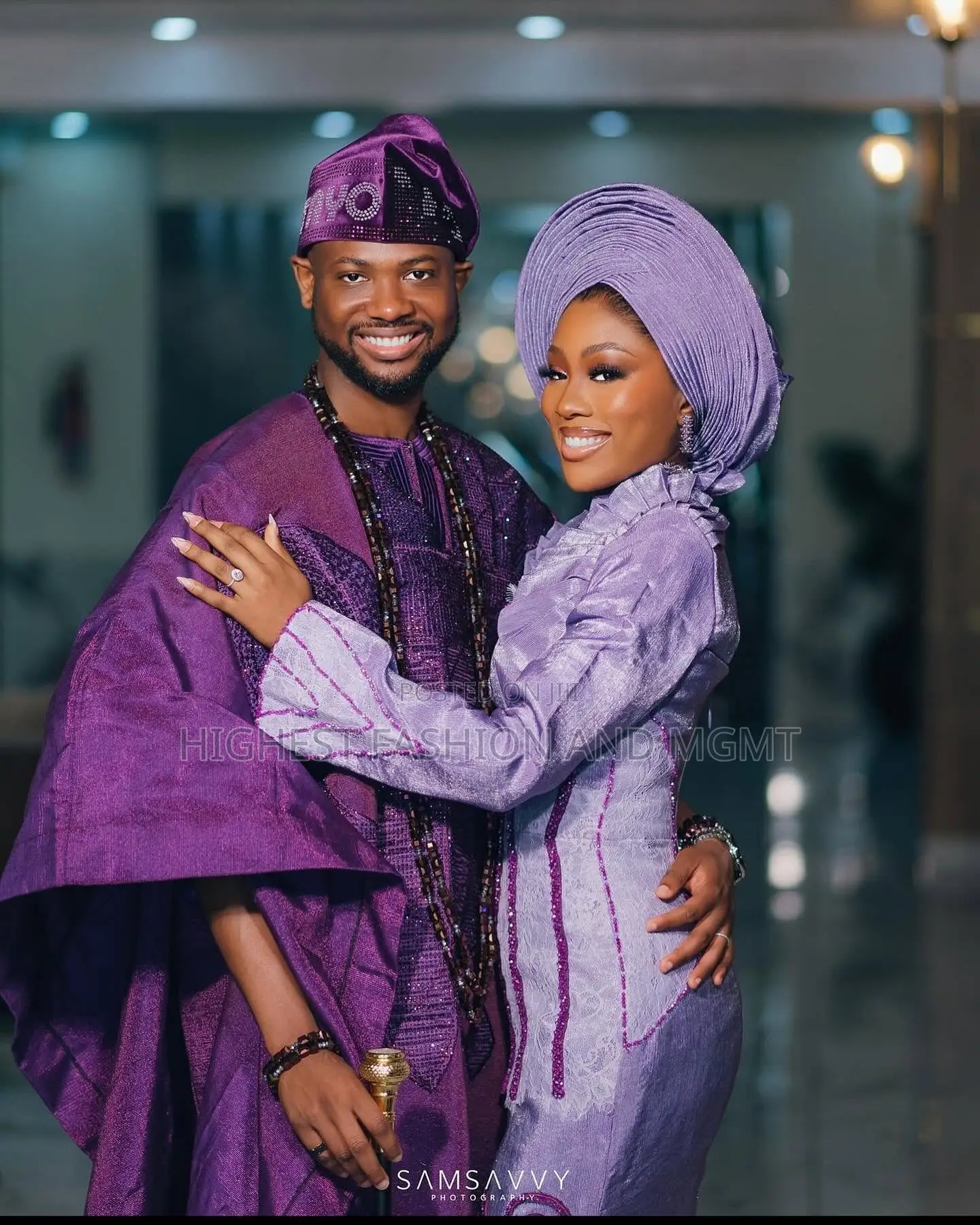 Luxury Royal Purple Lavender Traditional Set