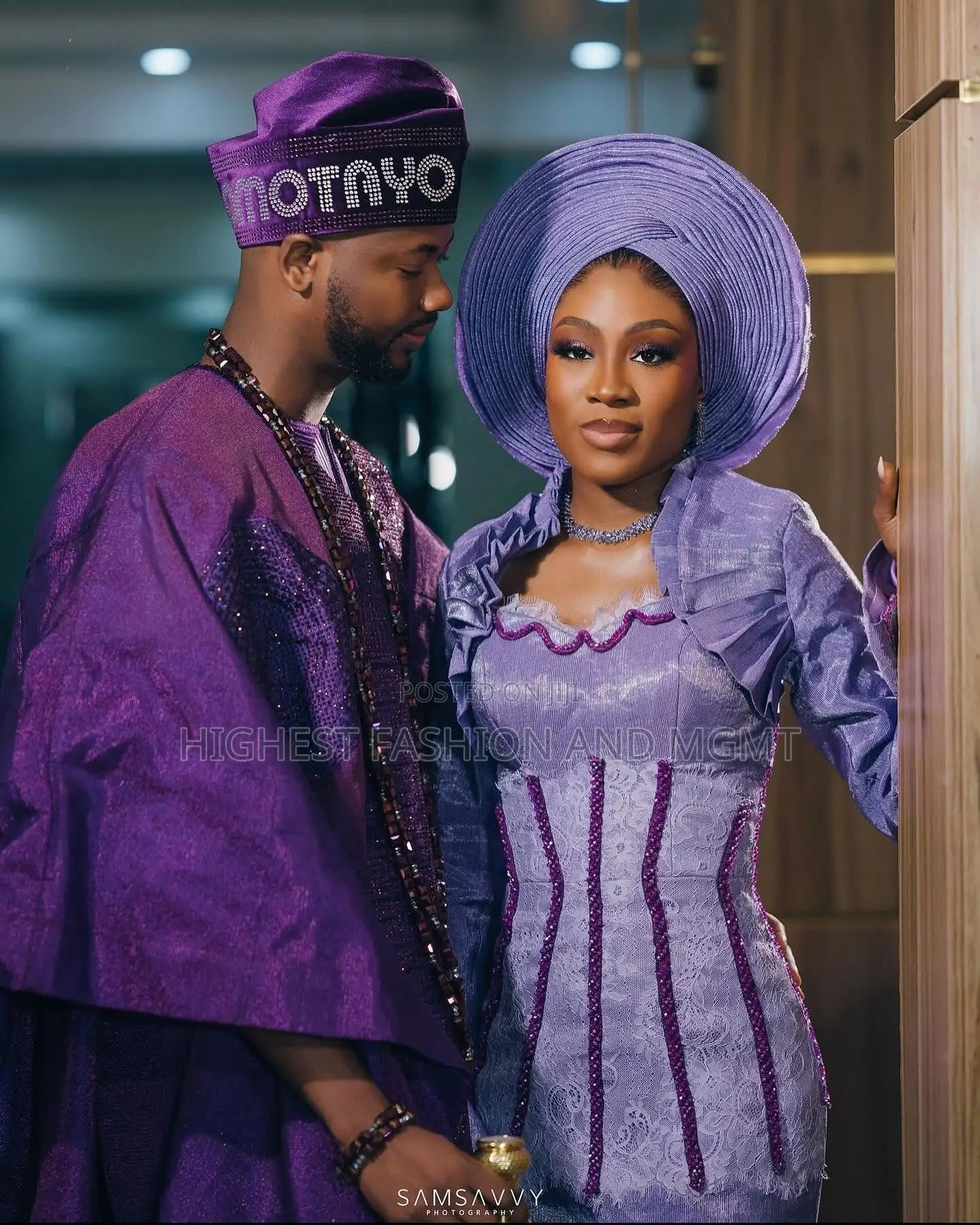 Luxury Royal Purple Lavender Traditional Set