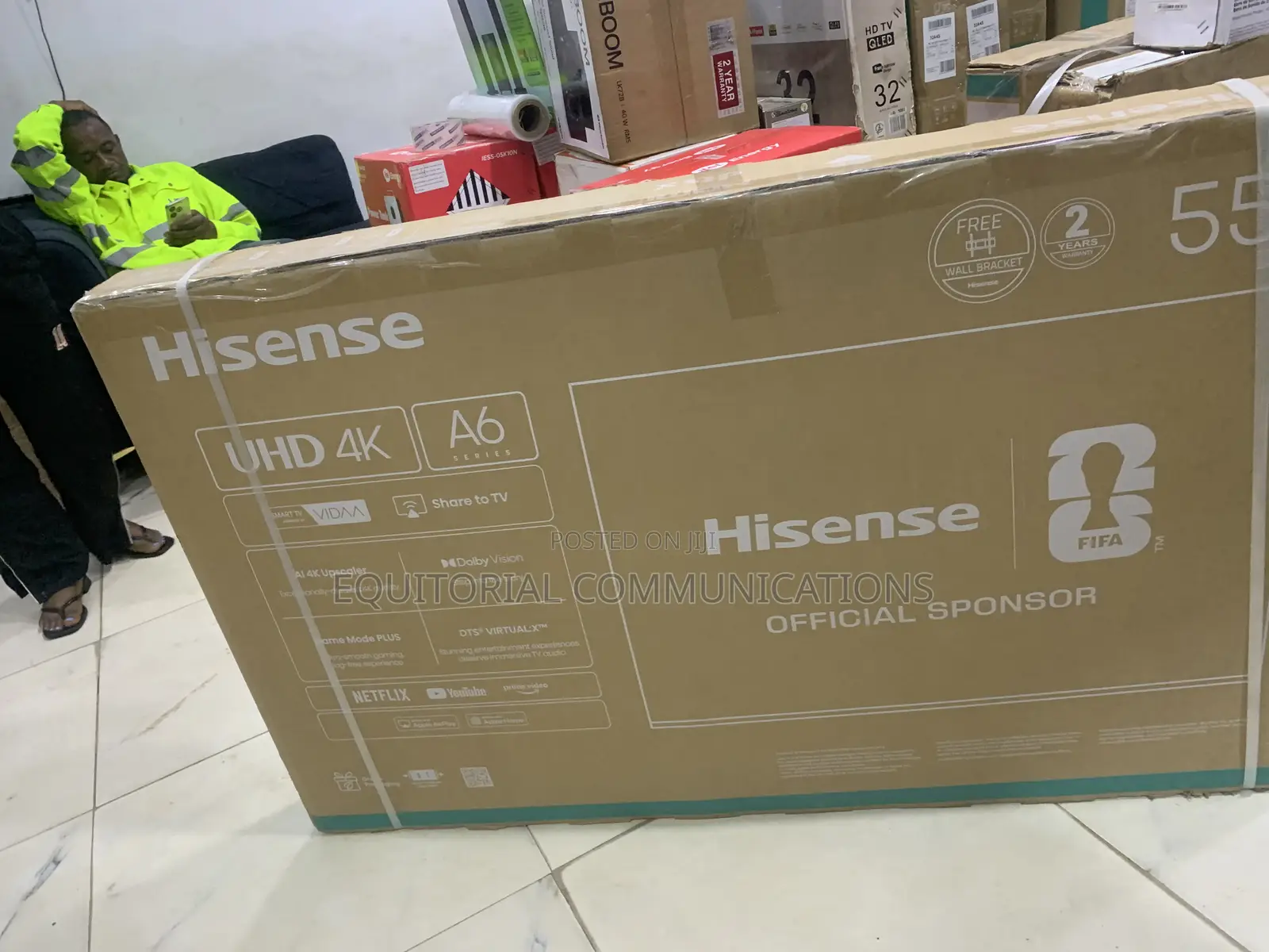 Hisense 55 Inch Smart UHD TV 55A6Q for Movies, Sports and Gaming