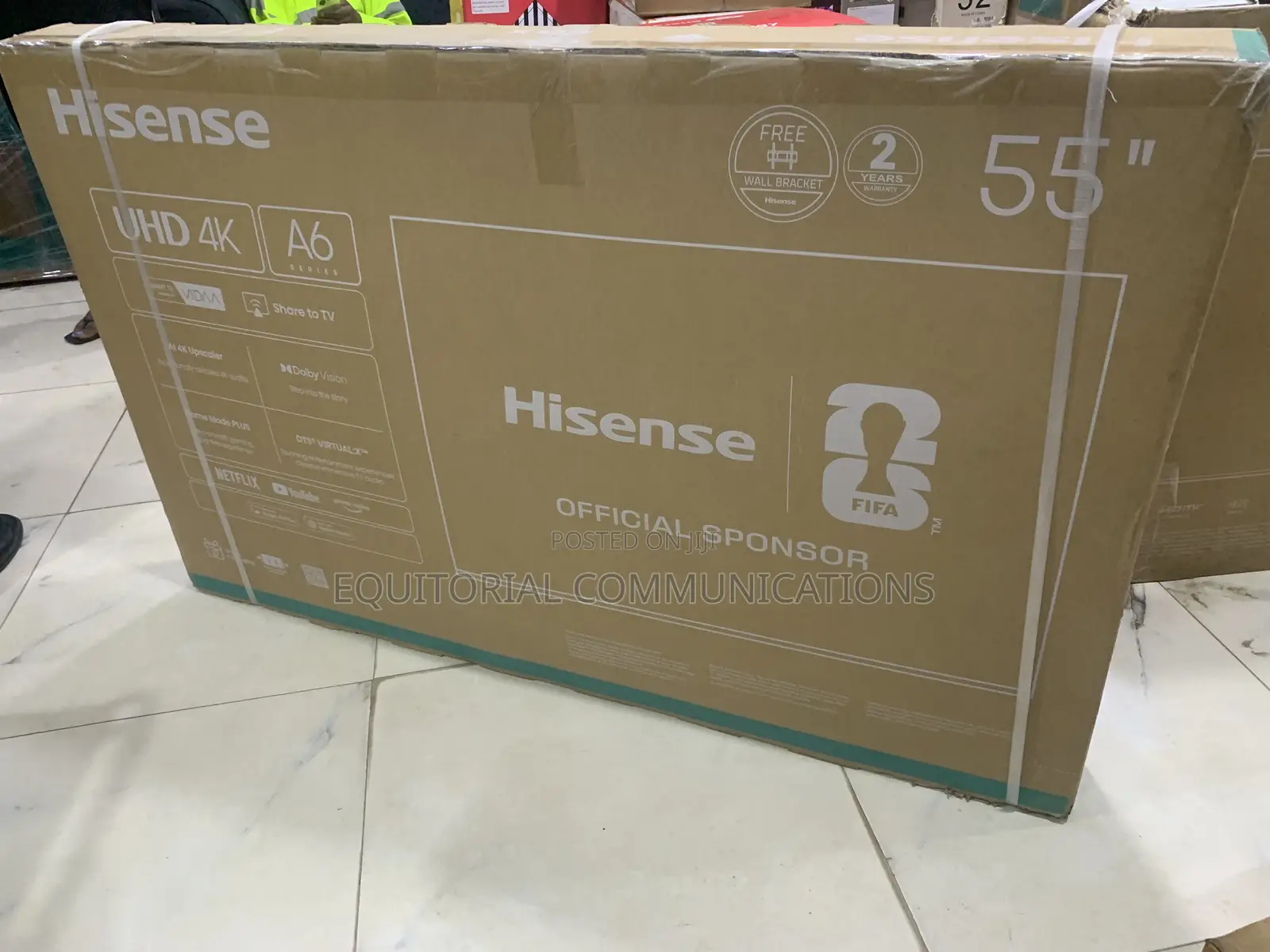 Hisense 55A6Q Smart TV With Netflix, YouTube and Prime Video Support