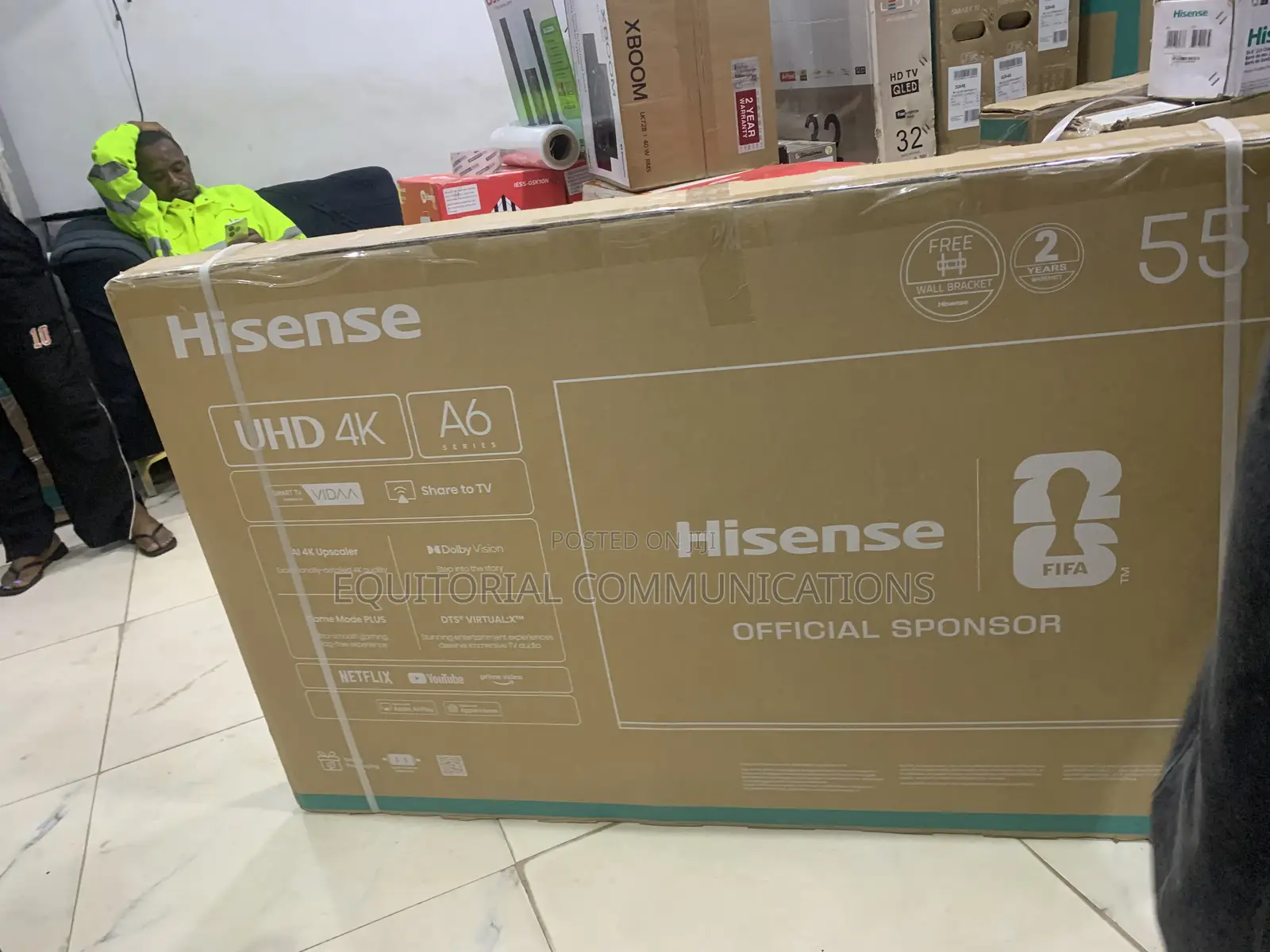 Hisense 55 Inch Smart Google TV With Built-in WiFi Model 55A6Q