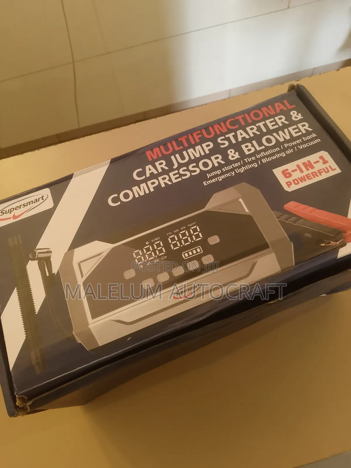 Car Jump Starter and Compressor and Blower