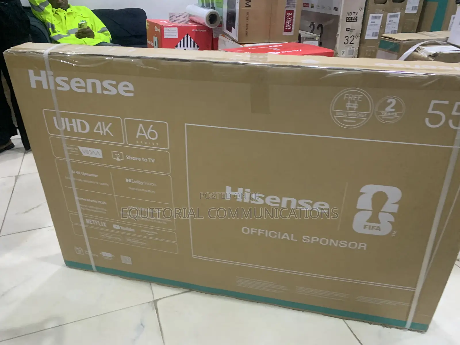 Hisense 55 Inch Google TV 55A6Q With High Dynamic Range Display