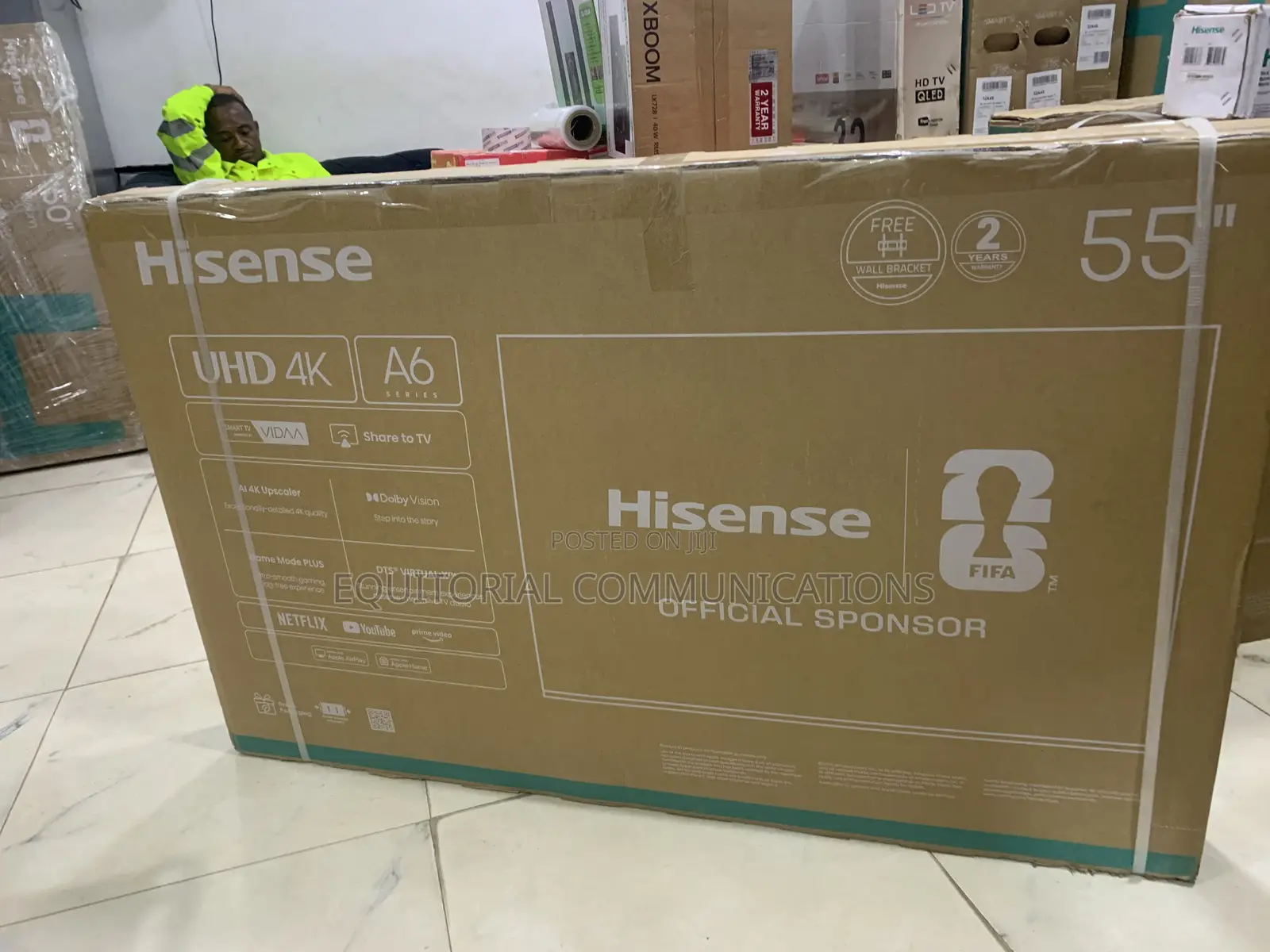 Hisense 55A6Q UHD Smart 55inch TV With Bluetooth and Screen Mirroring