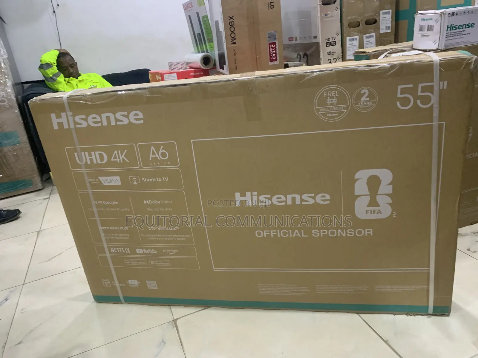 Hisense 55 Inch UHD Television 55A6Q With Google TV Platform