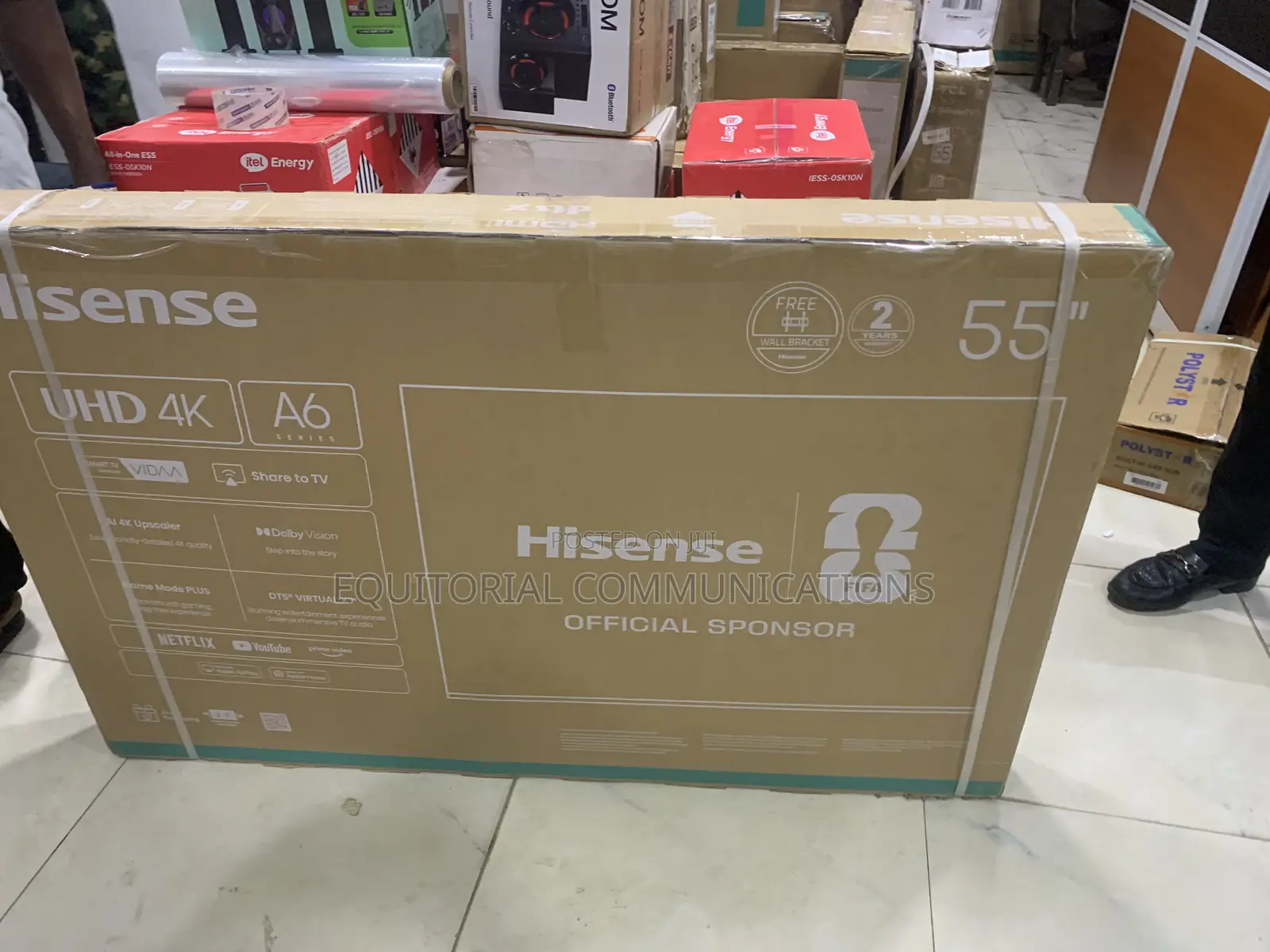 Hisense 55 Inch UHD Television 55A6Q With Google TV Platform