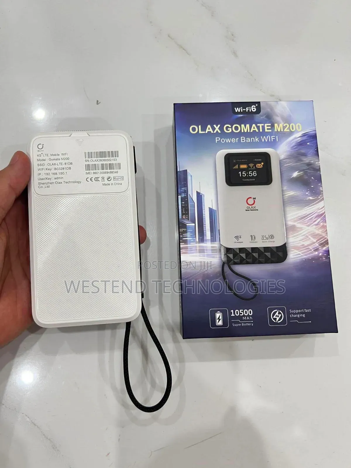 M209e 2in1 4GLTE WiFi 6 Mobile Mifi and Power Bank 10,500mah 22.5W