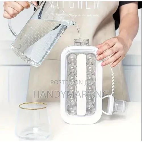 2-in-1 Portable Ice Cube Maker Bottle
