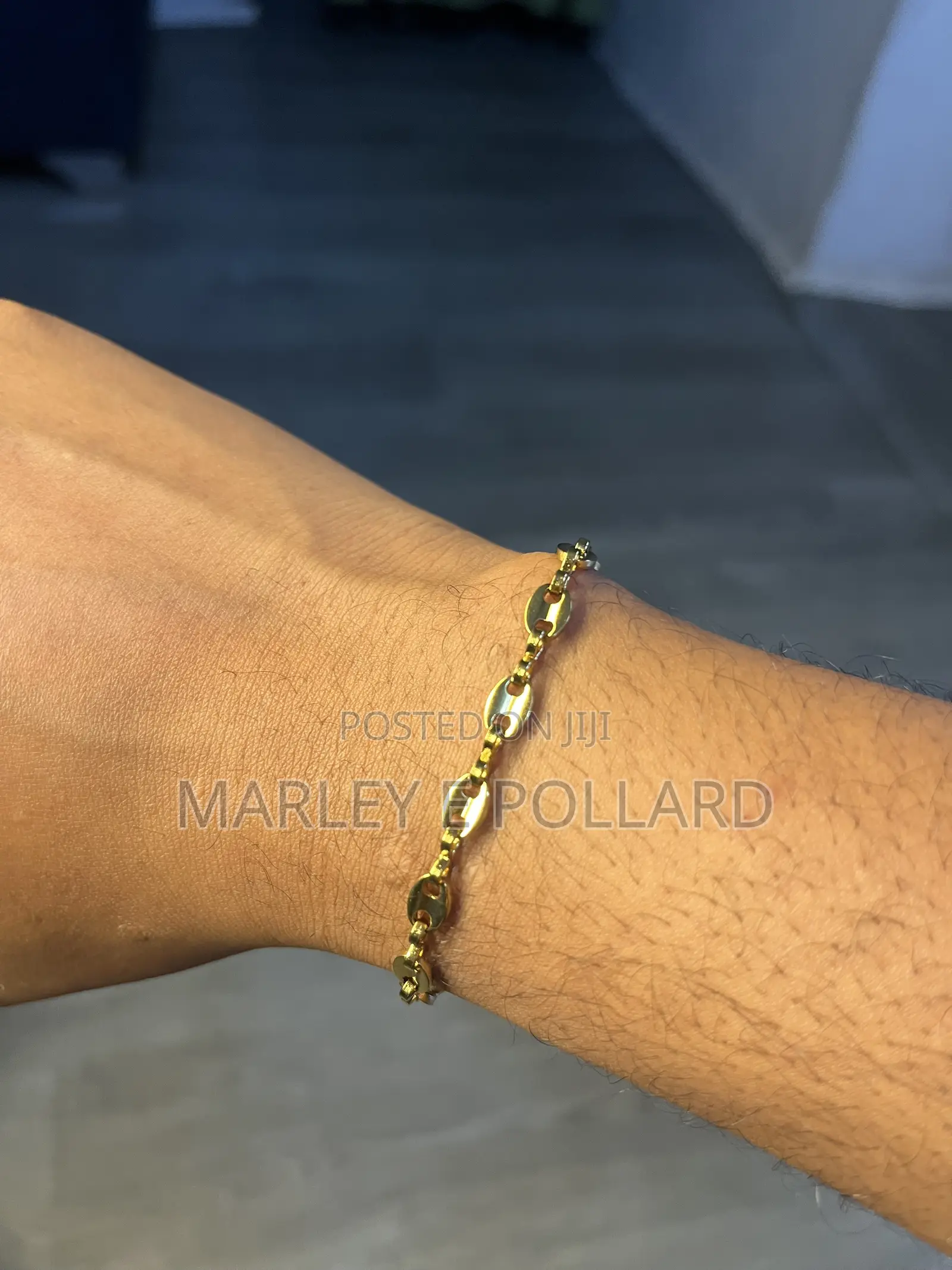 Chains Gold Plated Adjustable Unisex Bracelet