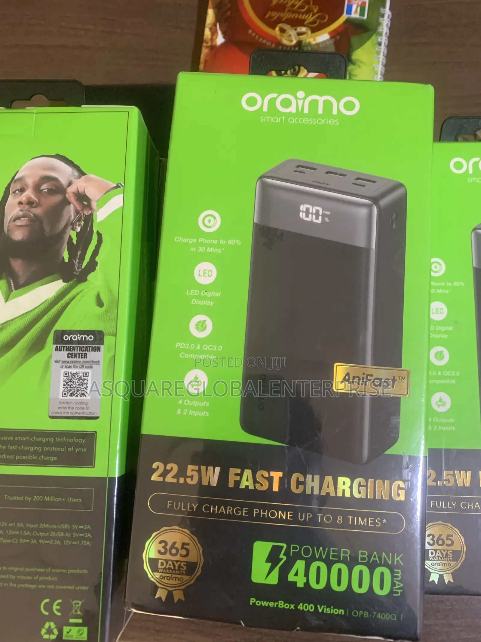 Oraimo 40000mah 22.5w Fast Charging Power Bank