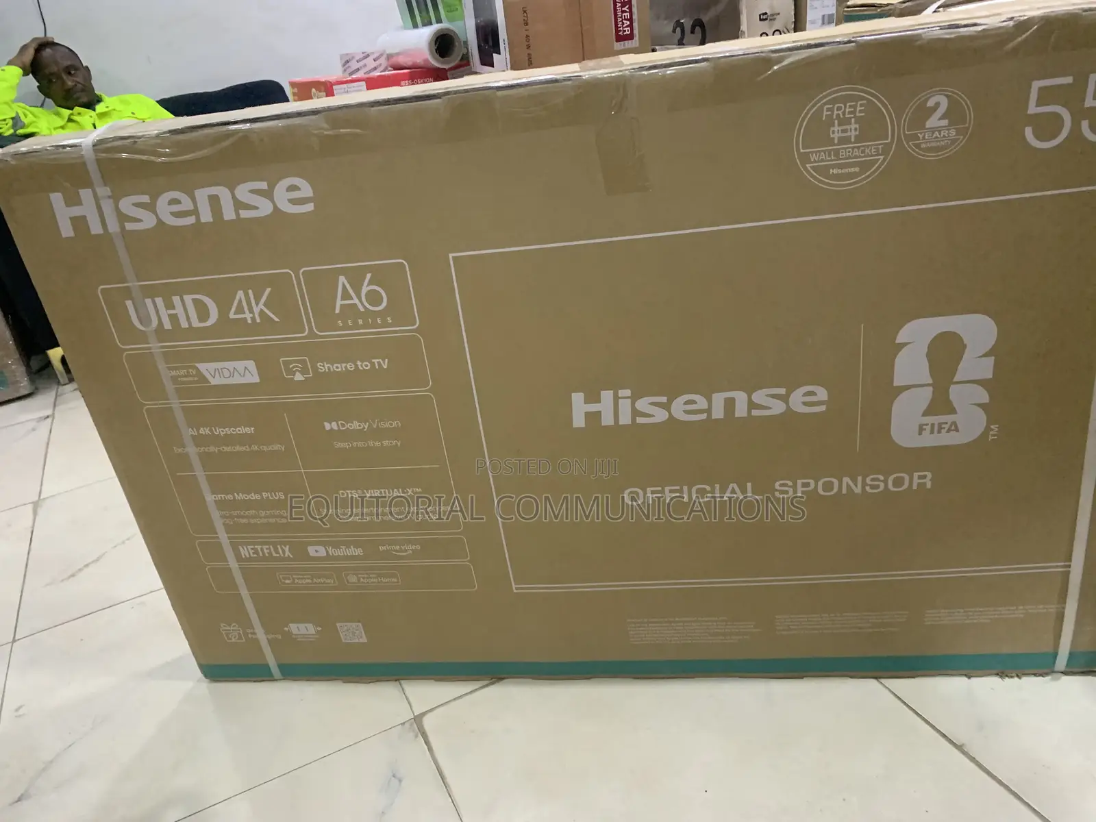 Hisense 55 Inch Smart TV Model 55A6Q With Cinematic Experience