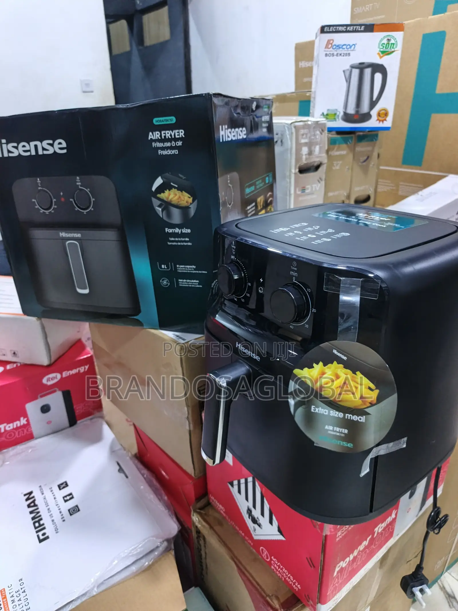Hisense 8L Air Fryer HO8AFBK1S1 – Large Capacity Digital Air Fryer