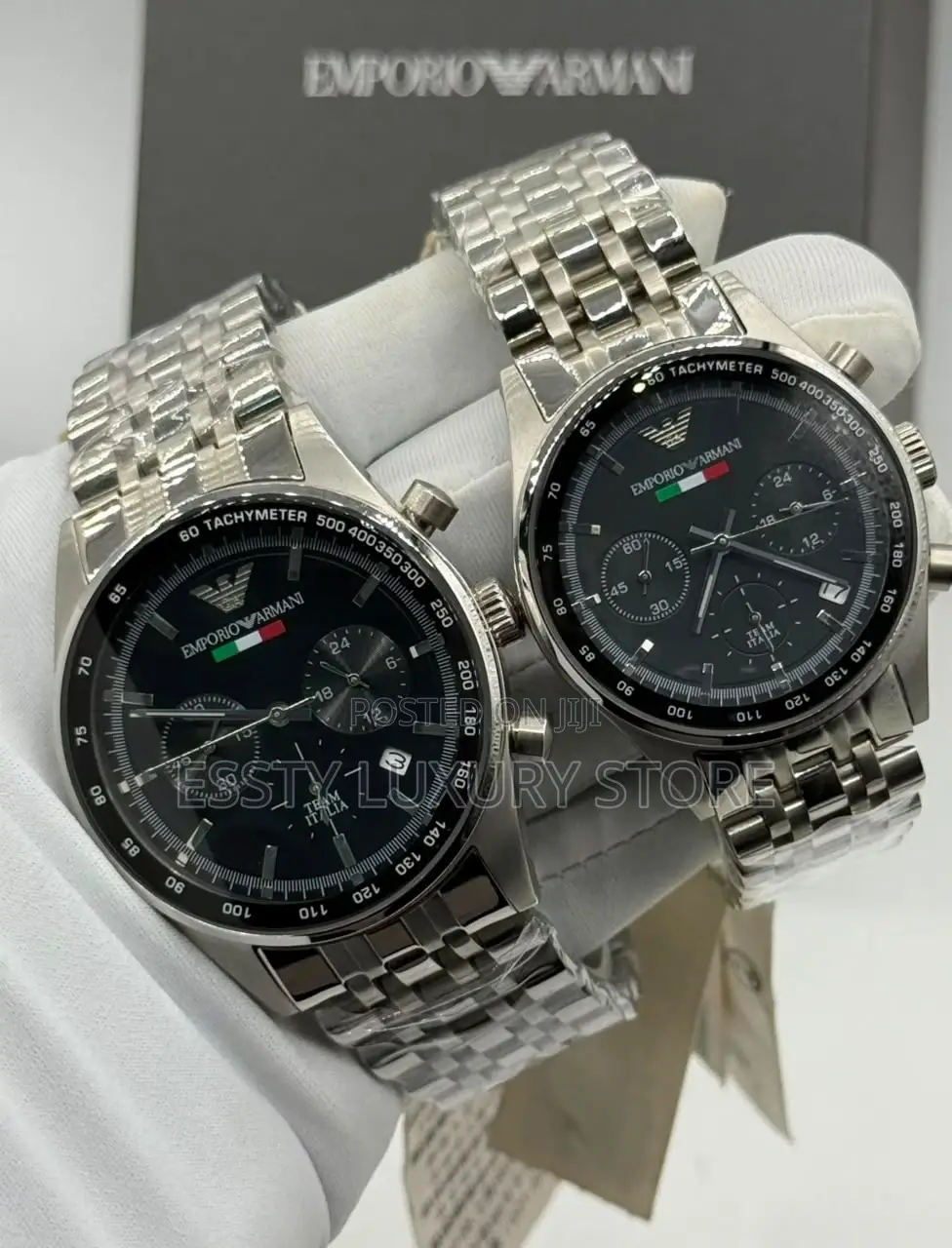 Emporio and Armani Quality Luxury Couple Stainless Steel Wristwatch