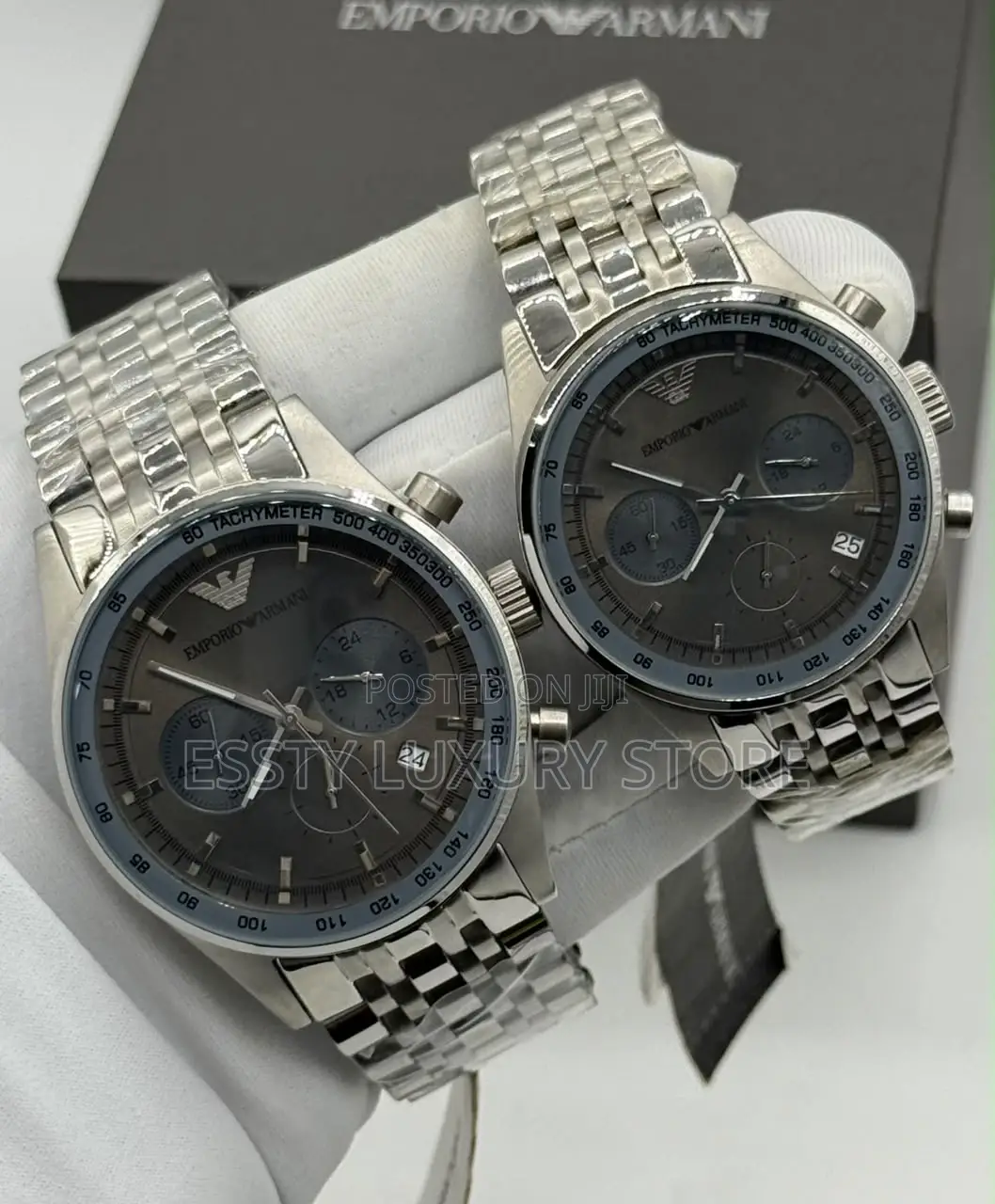 Emporio and Armani Quality Luxury Couple Stainless Steel Wristwatch