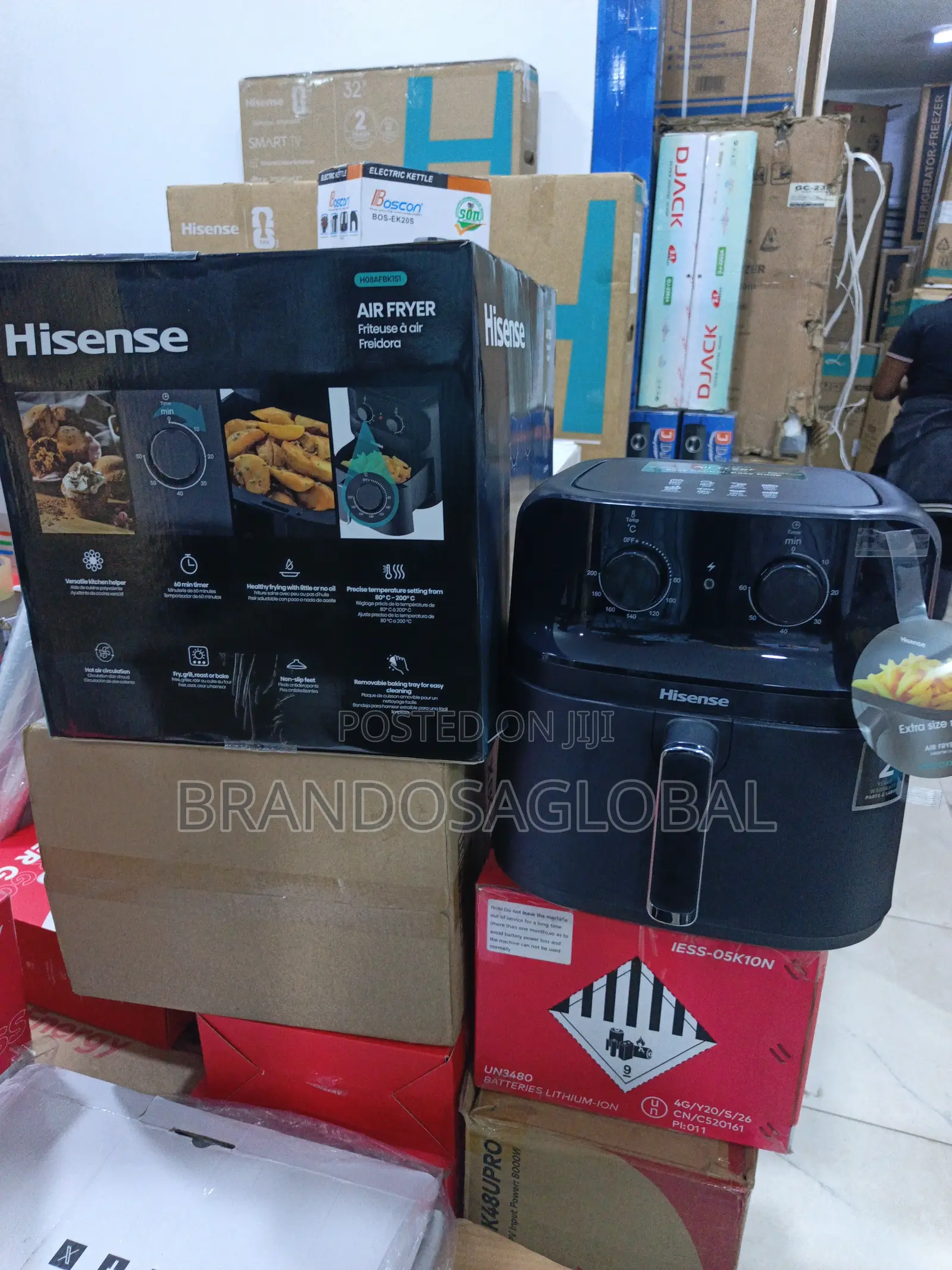 Hisense 8L Digital Air Fryer HO8AFBK1S1 – Oil Free Cooker